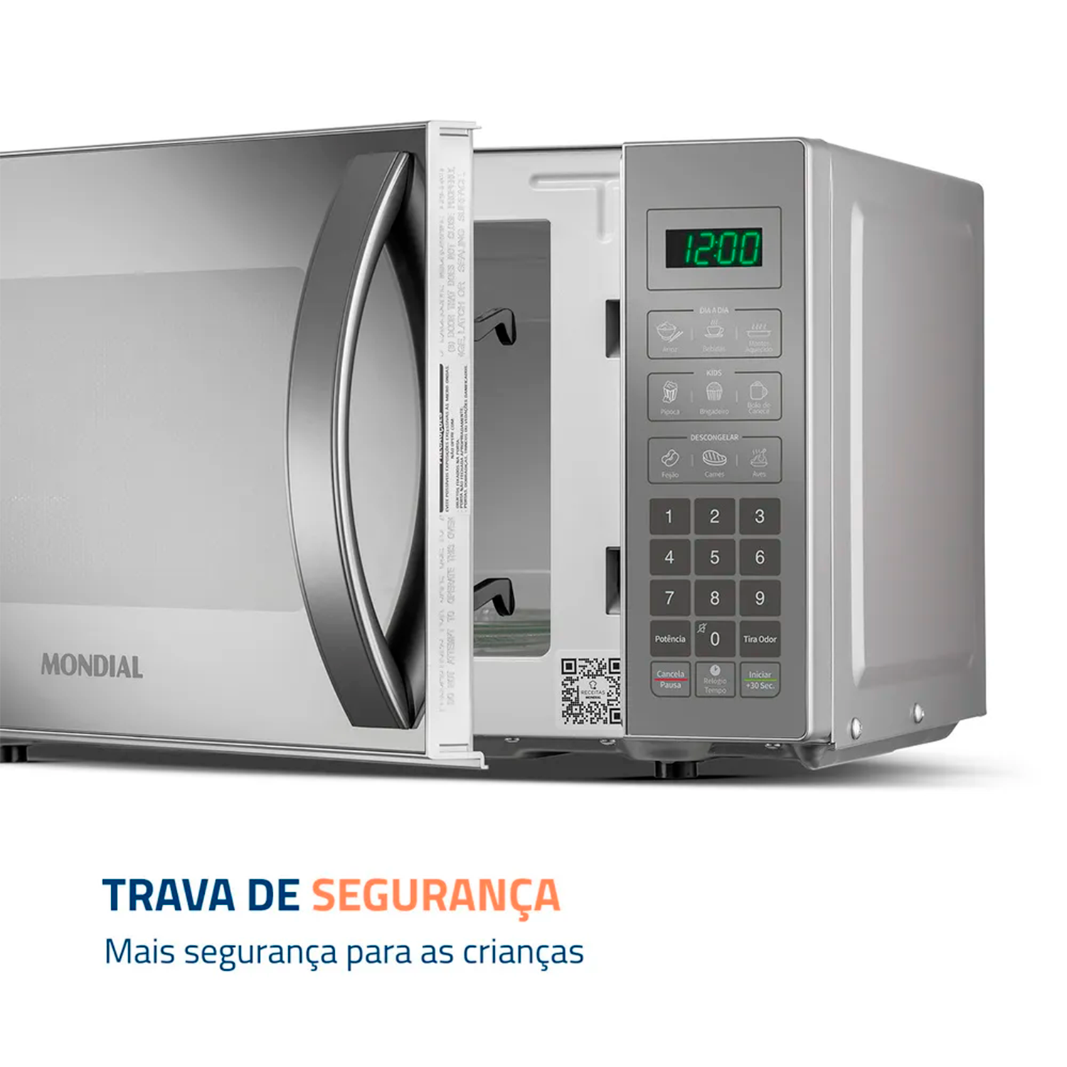 Micro-ondas Mondial Mo-01-21-e 1200w 21 Litros Micro-ondas Mondial Mo-01-21-e 1200w 21 Litros